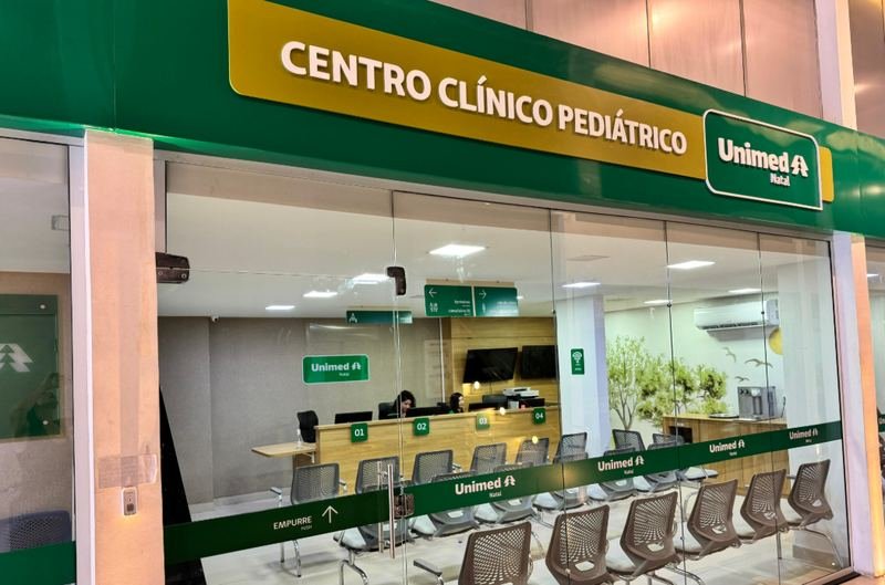 Recepção do Centro Clínico Pediátrico Unimed